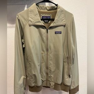 Patagonia bomber jacket, Medium size, Tan/Cream color
